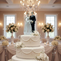 Wedding Cake Topper Couple Creative Design Resin Wedding Couple Statue Romantic