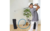 Indoor Golf Training Rod with Resistance Cord Tempo Golf Release Practice Aid Portable Adjustable for Golfers, Home, Office