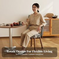 360-Degree rotate Seat Modern aesthetic Upholstered rotate Armchair Padded padding