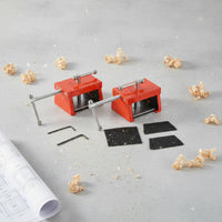 2 Pieces Cabinetry Clamps Drill Guide Cabinet Installation Tool Adjustable Cabinet Grip for Woodworkers, DIY Enthusiasts, Job Site, Workshop