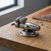 Tabletop Mini Vise Compact Bench Clamp Mirror-Like Silver Finish Hand Tool for Repair