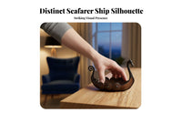 Boat Figurine Resin Model Nordic Ship Statue for History, Desktop