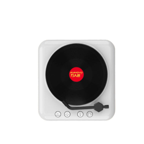 Retro Music Player Tabletop Turntable-Style Speaker Vintage for Desk
