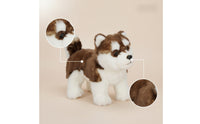 Alaskan Malamute Stuffed Toy Toy Standing Alaskan Dog Stuffed Toy Toy Realistic Dog Stuffed Animal Lifelike Plushie Hugable