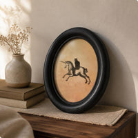 Abstract Animal Picture Frame Rustic Style Wildlife Illustration Frame Easy to Replace Photo Home Decor for Living Room, Bedroom