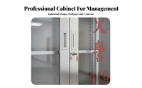 Heavy Duty Stainless Steel Fire Equipment Cabinet Lockable Emergency Gear Display Cabinet Adjustable Shelves Fire Fire Containment Unit Storage Box for Safety Officers, Construction Site Managers, Business Owners, Factories, Warehouses, Office Buildings