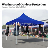 Waterproof Folding Instant Setup Gazebo Easy Setup Canopy Tent Heavy Duty Frame Portable Shelter Sun Protection for Street Vendors, Event Organizers, Temporary Carport, Markets, Sporting Events, Backyard