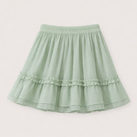2 Piece Outfits Women with Frog Button Closure for Going Out, Two Sets with Elastic Waist Skirt, Summer Chinese Style
