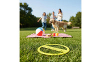Reusable Frisbee Hoop Hollowcenter Design Flying Hoop Disc Long-Lasting Throw and Retrieve Disc Lightweight for Pets, Kids, Park, Yard