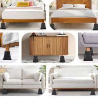Bed Riser Block Height Increase Plastic Bed Riser Sturdy and Stable for Bedroom