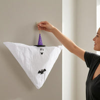 Wizard Hat Specter Decoration Winged Creature Graphic Seasonal Decor Cloth