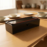 Japanese-Style Chopstick Top Cover Tray Sliding Drawer Chopstick Box Space-Saving Utensil Holder
