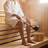 Aluminum Sauna Ladle Matte Finish Sauna Water Ladle Scratch-Resistant for Spa