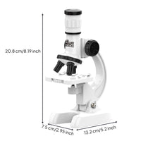 Microscope with Light Educational Desktop Microscope Toy Beginner Adjustable for Students, Home, Classroom