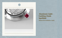 Adjustable LED Recessed Ceiling Light, Dimmable, Anti-Glare