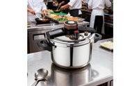 Induction Cooktop Compatible Stainless Steel Pressure Cooker Multi-Functional Burst-Proof-Proof Pressure Cooker Multiple Safety Features Kitchen Cookware Time Saving for Home Cooks, Chefs