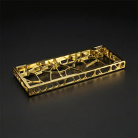 Keyboard Case with Light-Diffusing Plate Hollow Lattice Aluminum Keyboard Case for Desk Setup