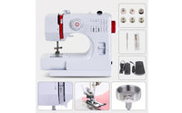 Sewing Machine with Extension Table Beginner-Friendly Electric Sewing Machine Compact Appliance for Beginners, Hobbyists, Craft Rooms, Apartments