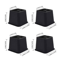 Square Furniture Riser Space Saving Sofa Leg Riser Block Floor Protection