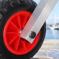 Aluminum Transom Wheel Inflatable Boat Transom Wheels Easy Install Inflatable Boat Wheel for Dock