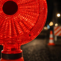 Solar Traffic Warning Light Waterproof Solar Warning Light Dustproof