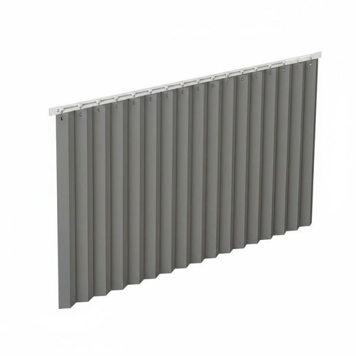 Desk Privacy Curtain Pleated Workstation Screen Wind Blocking