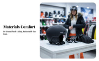 Ski Helmet, Unisex, Warm, Protective, Outdoor Sports Safety, Collision Resistant, Winter Helmet for Skiing
