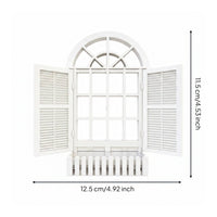 1:12 Scale Window Model European Style Dollhouse Window with Shutters House Decoration for Diorama