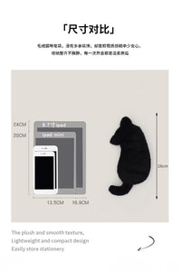 卡通可爱猫咪毛绒笔袋 康乐屋轻便大容量多用收纳袋化妆包批发