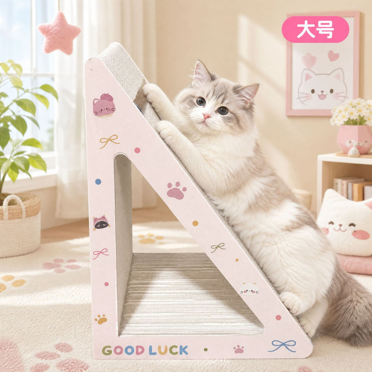 Cat Scratcher Board with High-Density Corrugated Paper