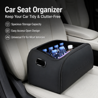 Leather Car Boot Organiser, Universal Folding Car Boot Storage, Luxury Car Organiser for Weekend Trips, Pressure Resistant Storage Box