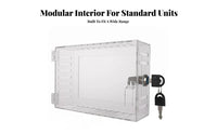 Tamper-Resistant Thermostat Lock Box with Key Lockable Clear Thermostat Cover Wall-Mounted Transparent for Landlords, Office Managers, Teachers, Offices, Schools, Apartments