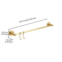 Rustproof bronze double towel rack