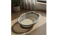 Plastic Feline Basket Bed Easy to Clean Basket Feline Bed Sturdy for Kittens