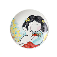 Tang Dynasty Lady Plate, New Bone China, 8 Inch
