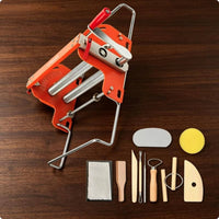 Hand Crank Slab Roller Uniform Slabs Ceramic Slab Machine Construction Clay Press Machine for Artists, Beginners, Workshop