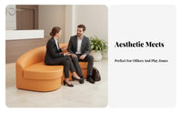 Creative Shape Armless sectional Sofa Modern Design Serpentine Sectional Sofa Minimalist design Reception Seating Reconfigurable for Interior Designers, Hotel Managers, Waiting Room, Office, Lounge, Breakroom