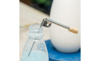 Glaze Blower with Wooden Grip Stainless Steel Pottery Glaze Spraying Tube Compact Ceramic Spray Tool for Hobbyists