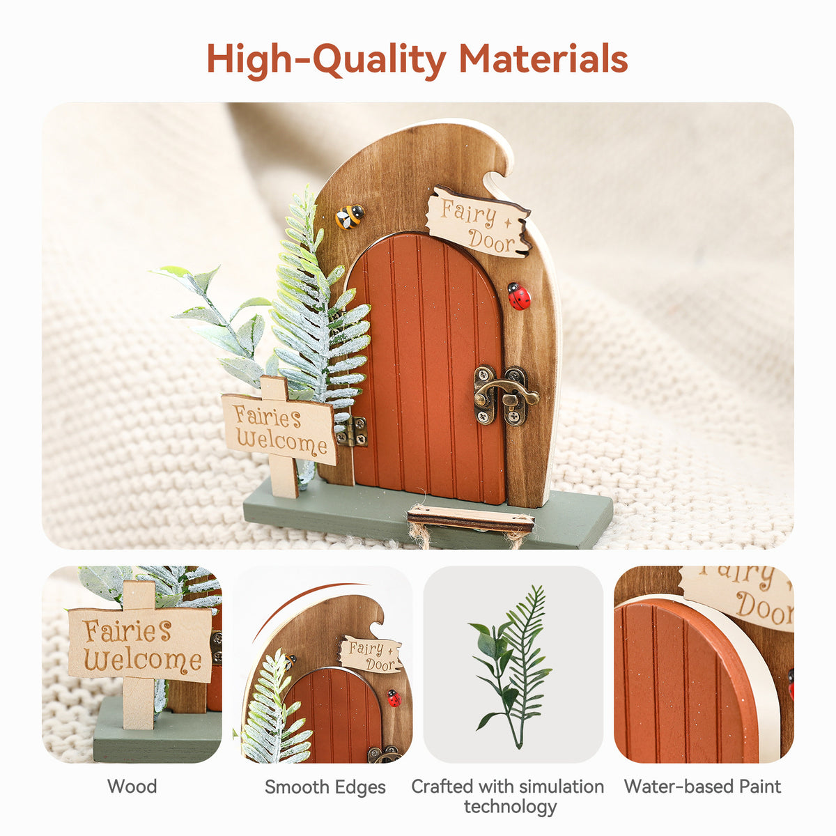 Wooden Elf Door Fairy Door Garden Decoration