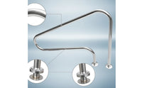 Pool Handrail Stainless Steel Swimming Pool Handrail Bolt-down for Families, Spa