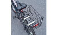 Folding Rear Bike Basket Foldable Design for Grocery Shopping, Commuting