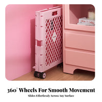 Portable Grocery Cart Telescopic Handle Rolling Grocery Carrier Lattice Side Panels