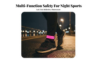 USB Rechargeable Running Safety Light High Visibility LED Armband 3 Lighting Modes for Runners, Hikers, Outdoor Activities, Walking, Parties