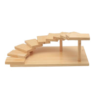 Serving Display Stand Steps Finish Serving Tray with Legs Elevated Tiered Food Riser for Caterers, Banquets