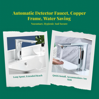 Brass touchless infrared faucet