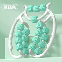 Double-Row Ring Leg Massager with Roller Wheels for Muscle Relief and Relaxation, Home Fitness Equipment