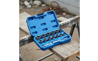Stripped Bolt Extractor Set Anti-Slip Stripped Nut Extractor Molybdenum Steel Repair Tool for Garage, Workshop