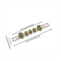 Copper screw terminal block for panels