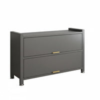 Entryway Shoe Storage Cabinet Flip Down Shoe Cabinet Flip Drawer Shoe Cabinet Freestanding Shoe Cabinet Sturdy Carbon Steel Frame with Flip Up Doors and Adjustable Shelves Suitable for Entryway Hallway Bedroom Closet