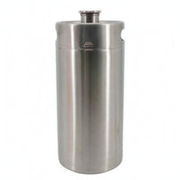 Stainless Steel Keg Barrel with Handhold Reusable Beer Keg Portable Beverage Container Sturdy for Homebrewers, Home Brewing, Parties